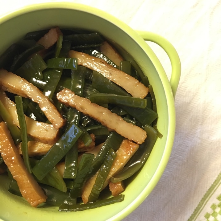 簡単♪ 常備菜にも♪ 茎わかめとじゃこ天の炒め煮♪